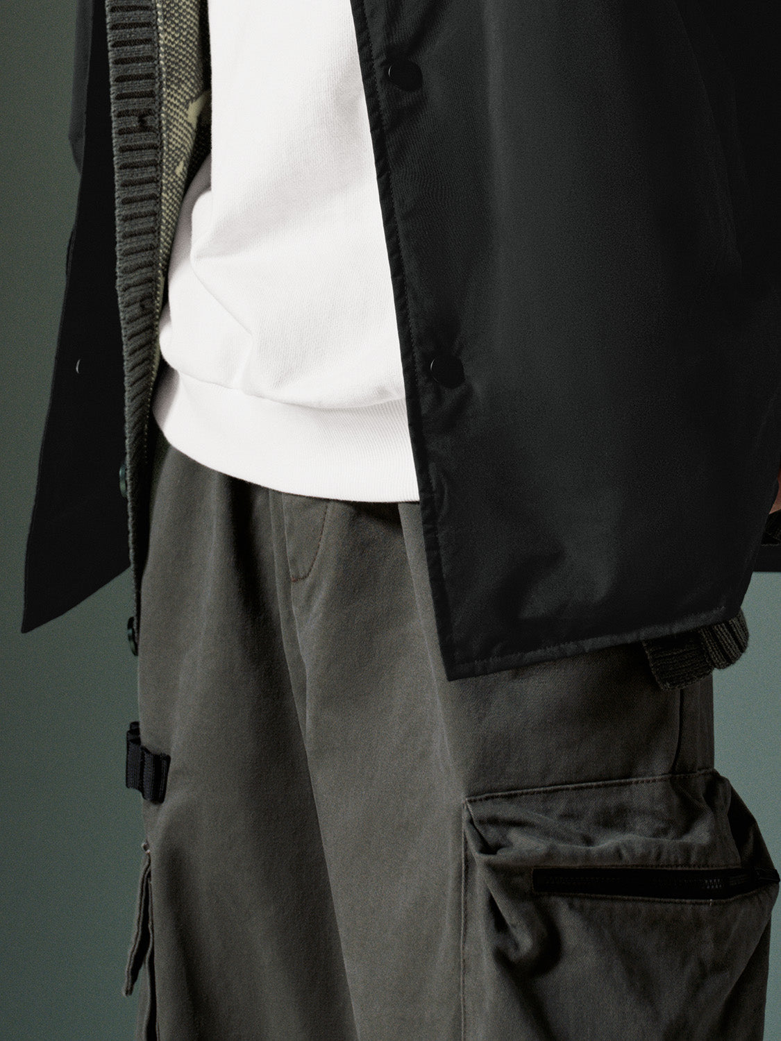 Side Pocket Wide-Leg Pants