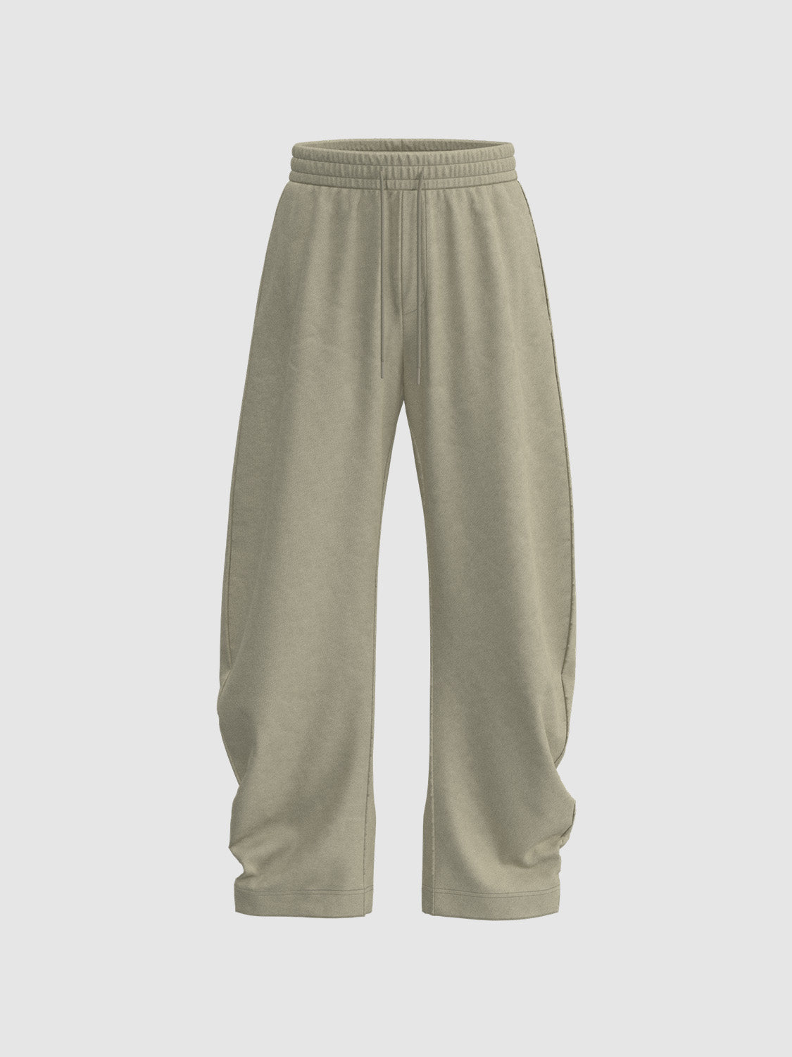 Loose Elastic Wide-Leg Pants