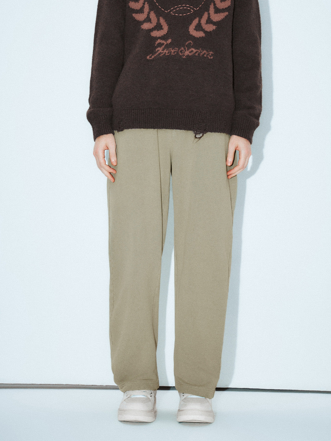 Loose Elastic Wide-Leg Pants
