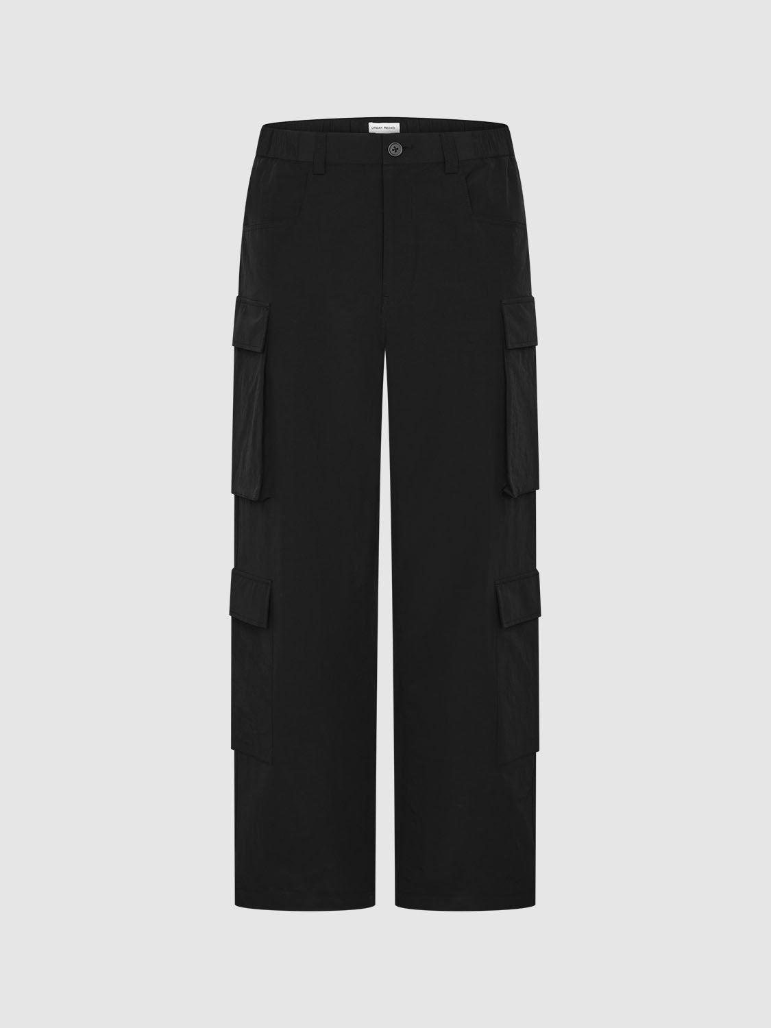 Flap Pocket Wide-Leg Pants