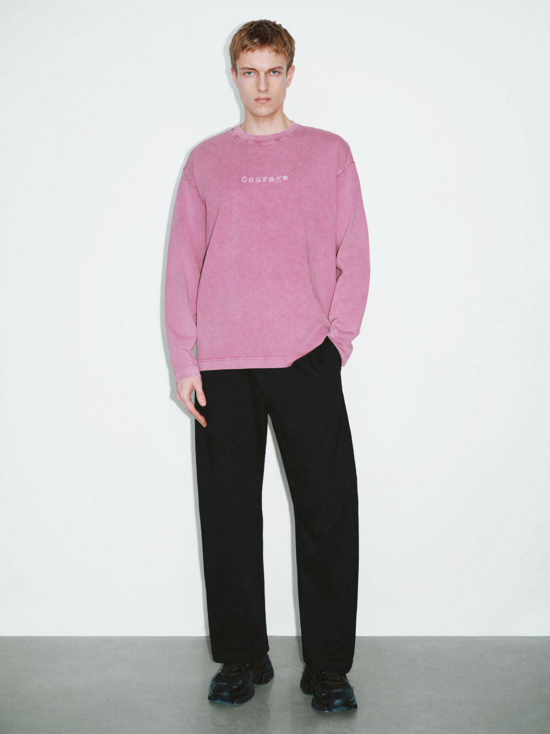 Drawstring Wide-Leg Pants