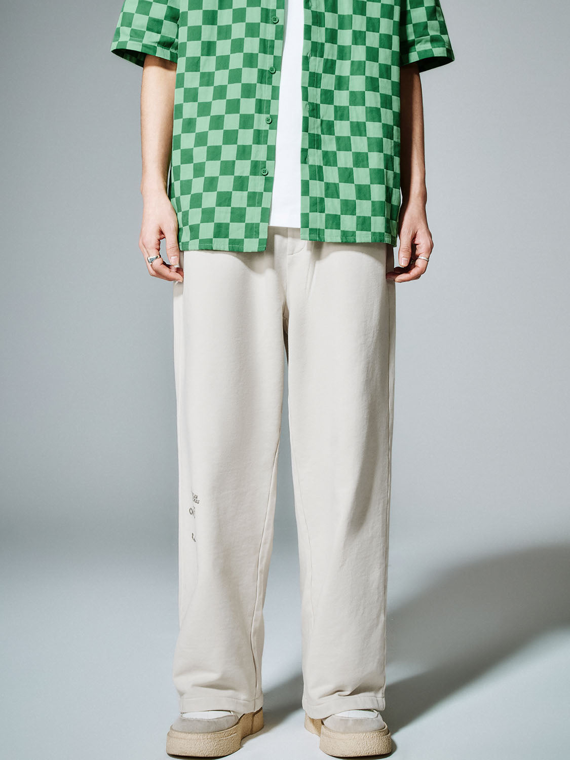 Drawstring Wide-Leg Pants