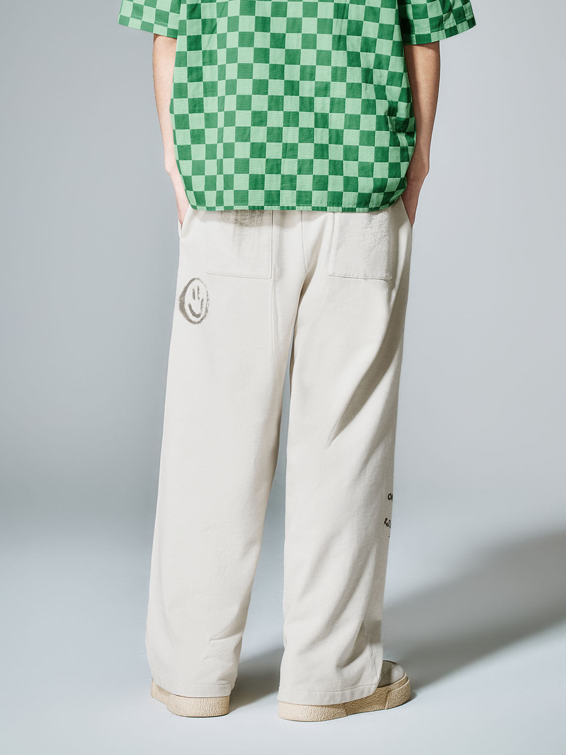 Drawstring Wide-Leg Pants
