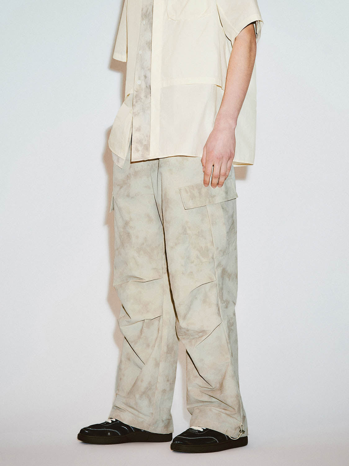 Wide-Leg Cargo Pants