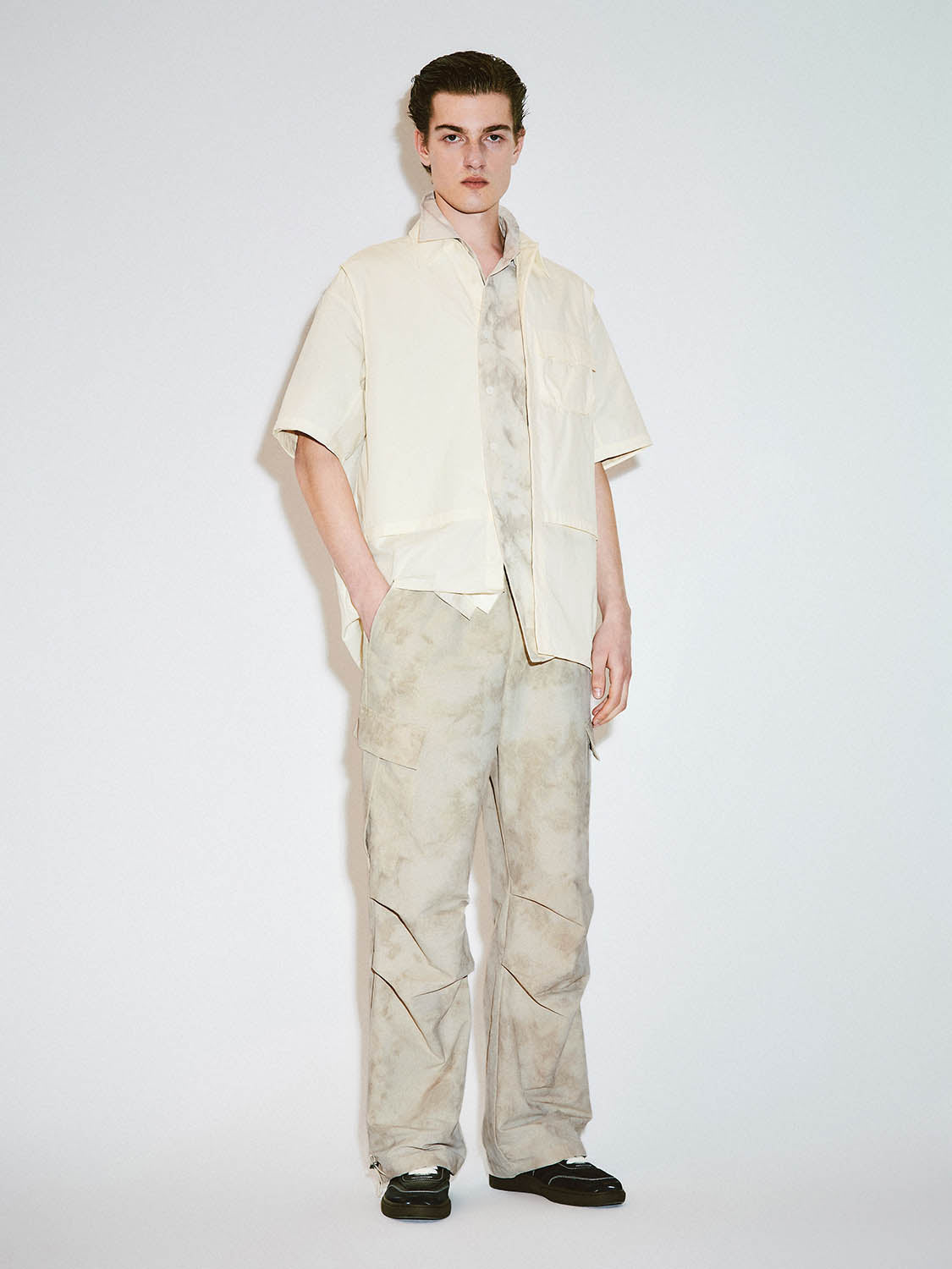 Wide-Leg Cargo Pants