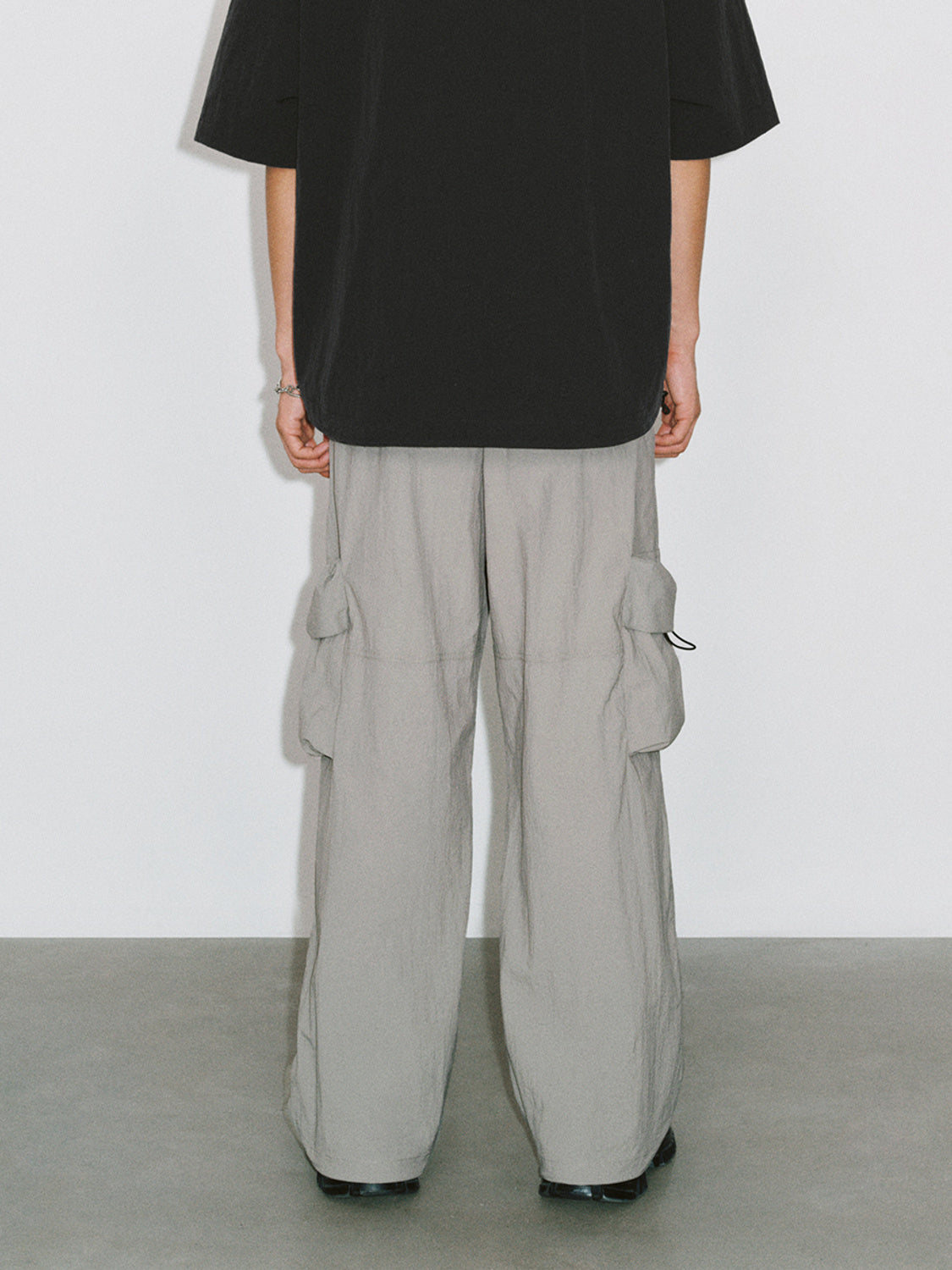 Flap Pocket Wide-Leg Pants