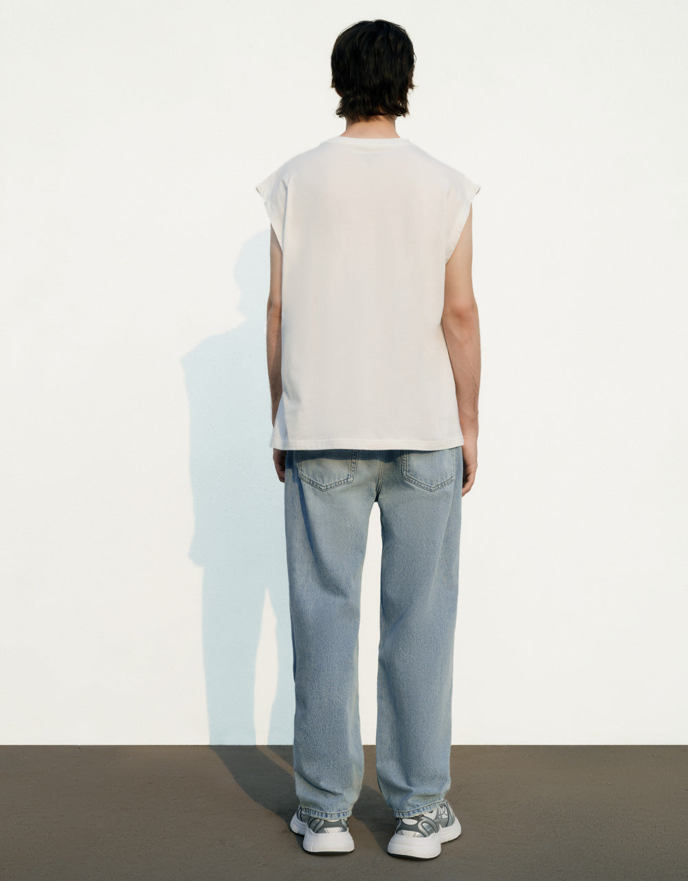 Mid-Waist Straight Jeans