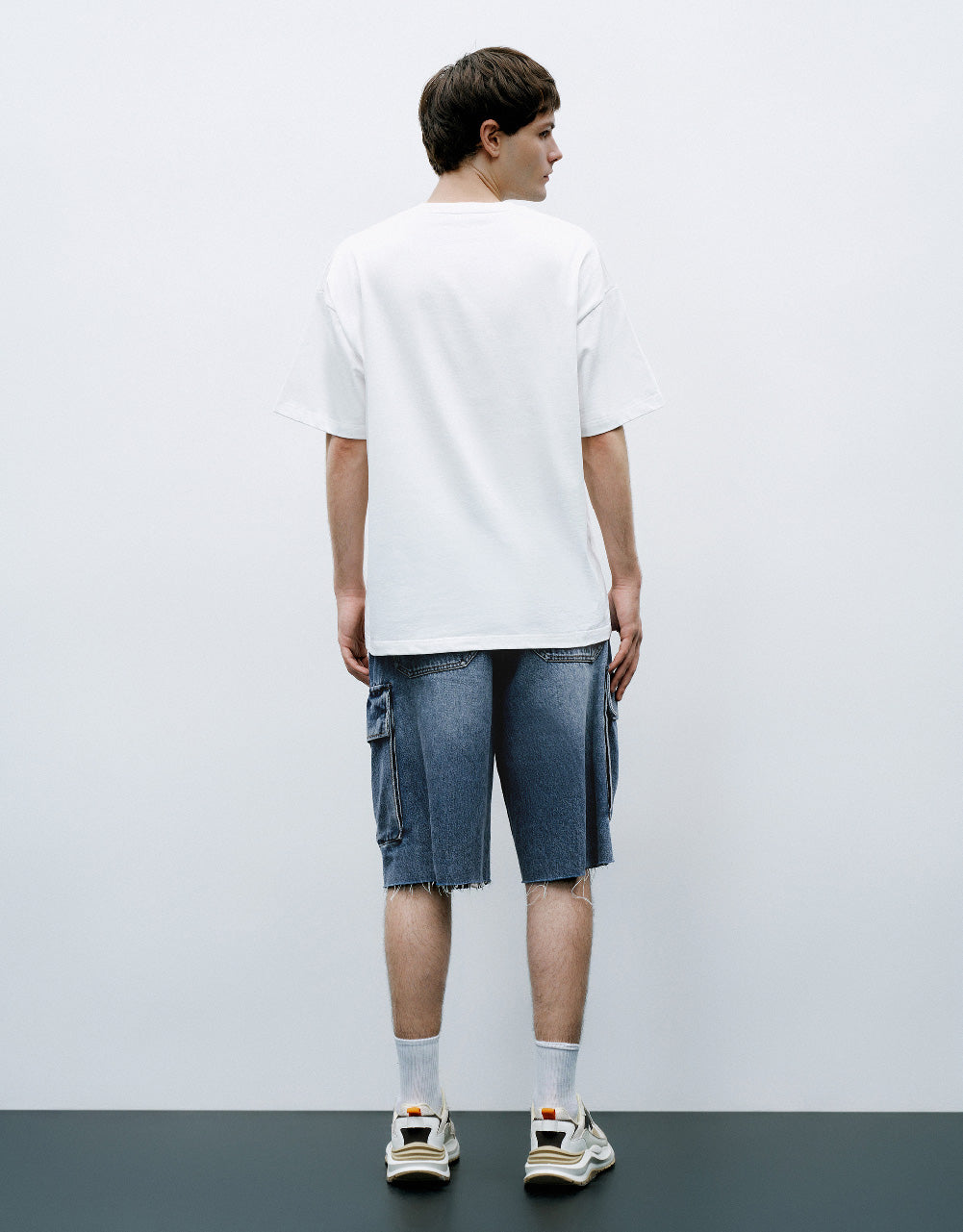 Raw Hem Denim Shorts