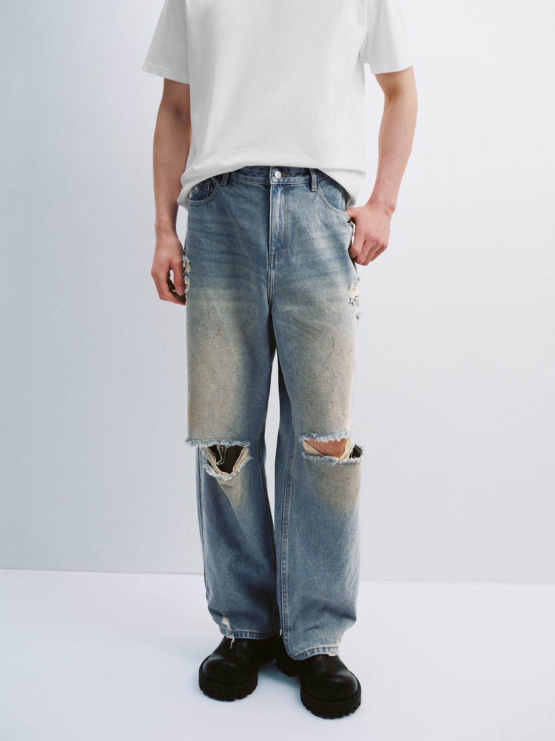 Ripped Denim Jeans