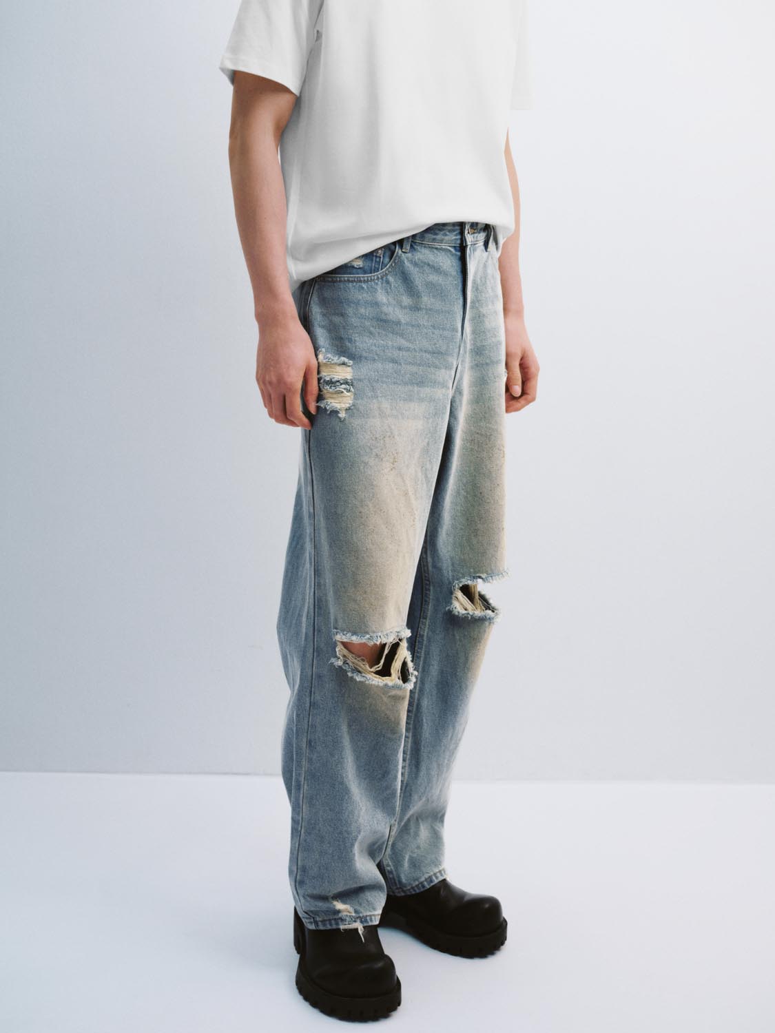 Ripped Denim Jeans