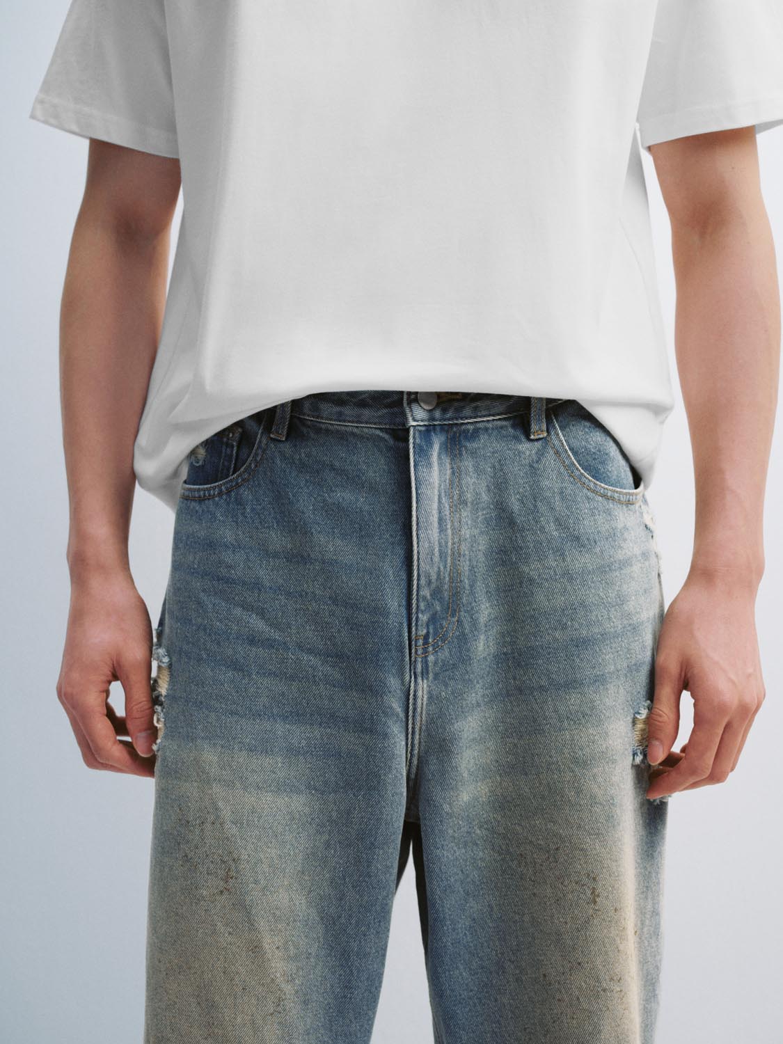 Ripped Denim Jeans
