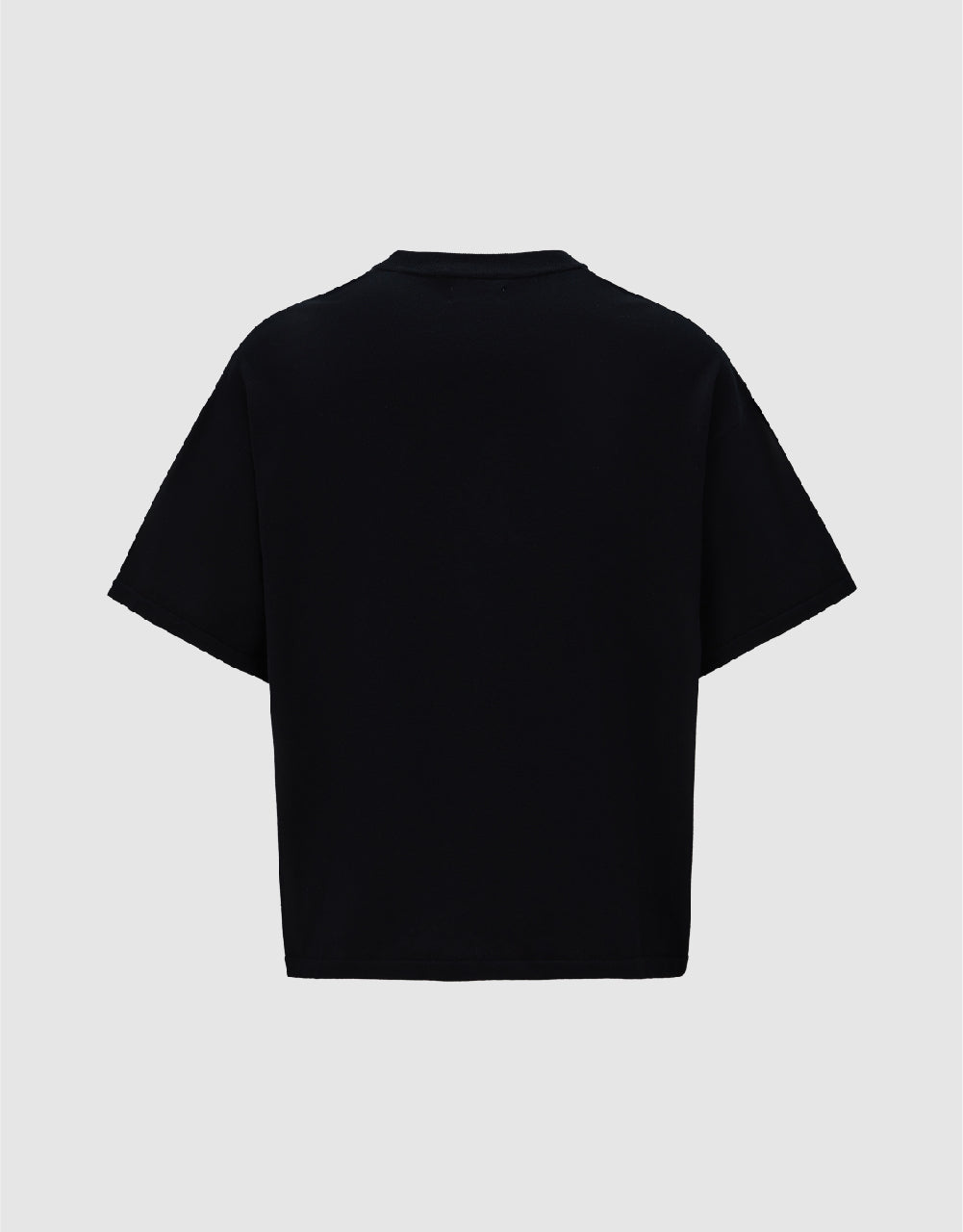 Skeleton Printed Crew Neck Knitted T-Shirt