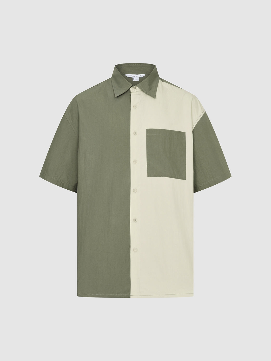 Colorblock Button Up Shirts