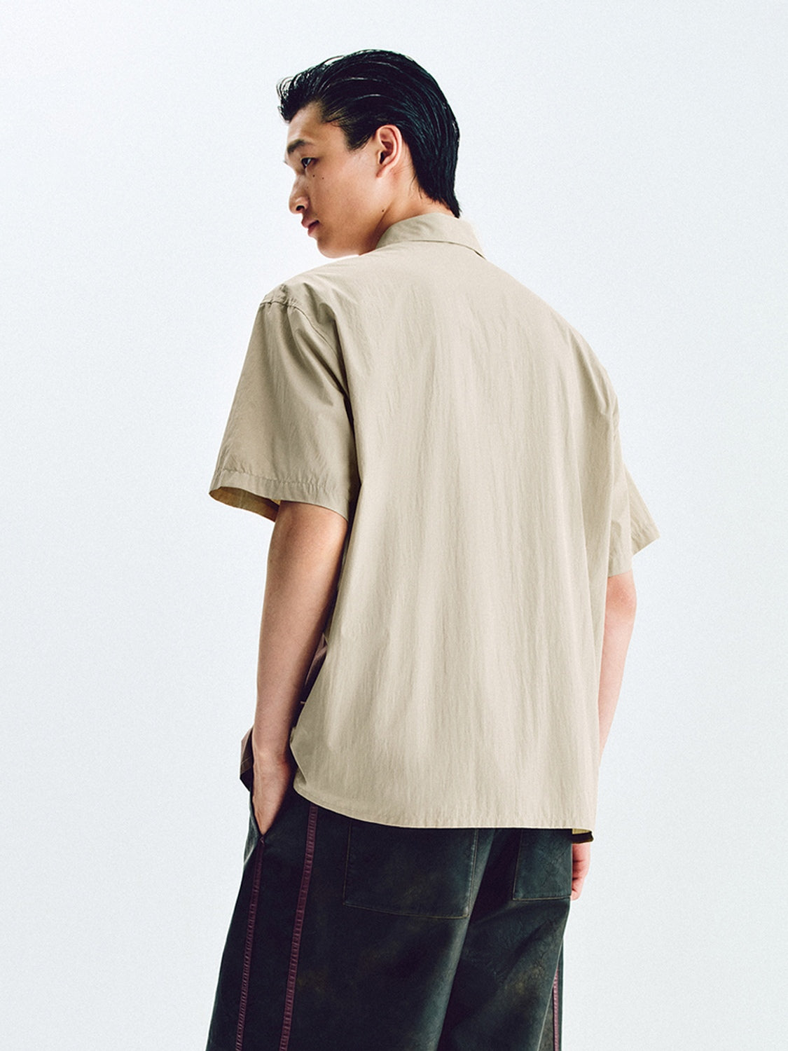 Colorblock Button Up Shirts
