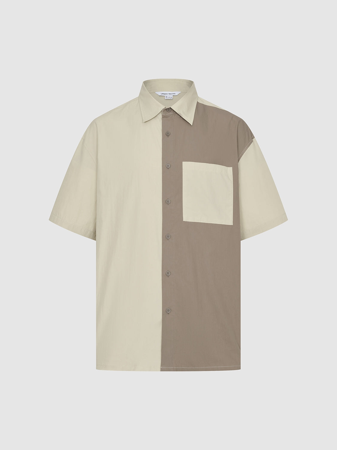 Colorblock Button Up Shirts