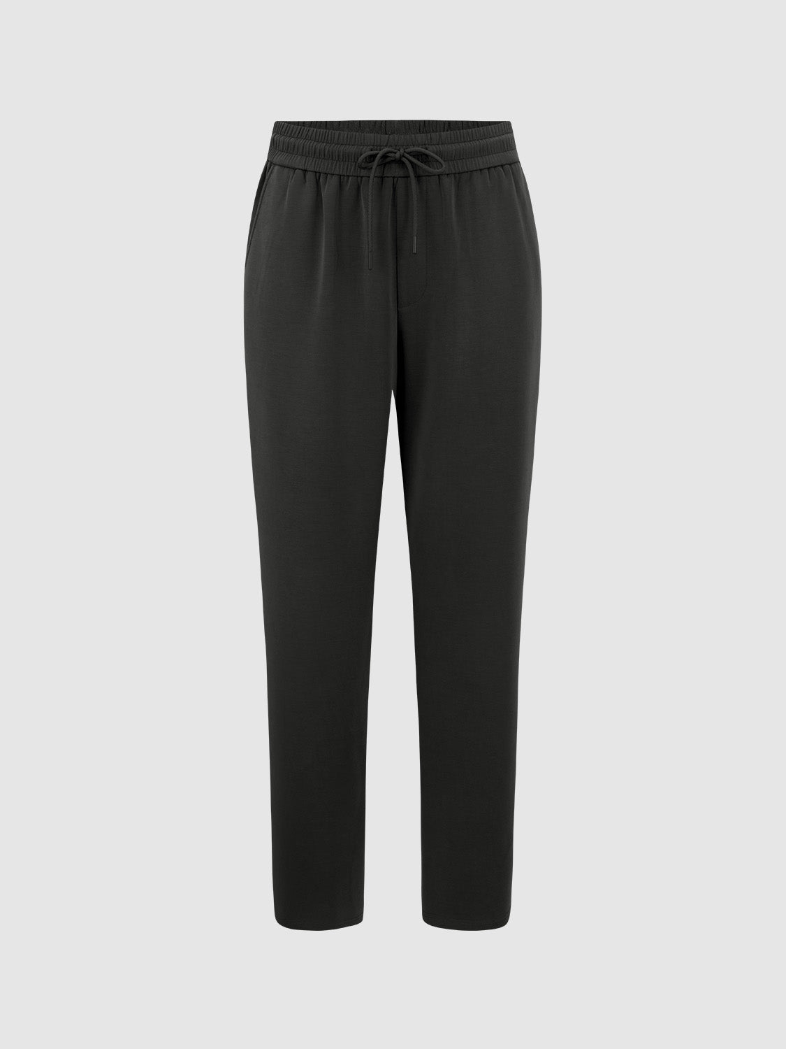 Drawstring Waist Straight Pants