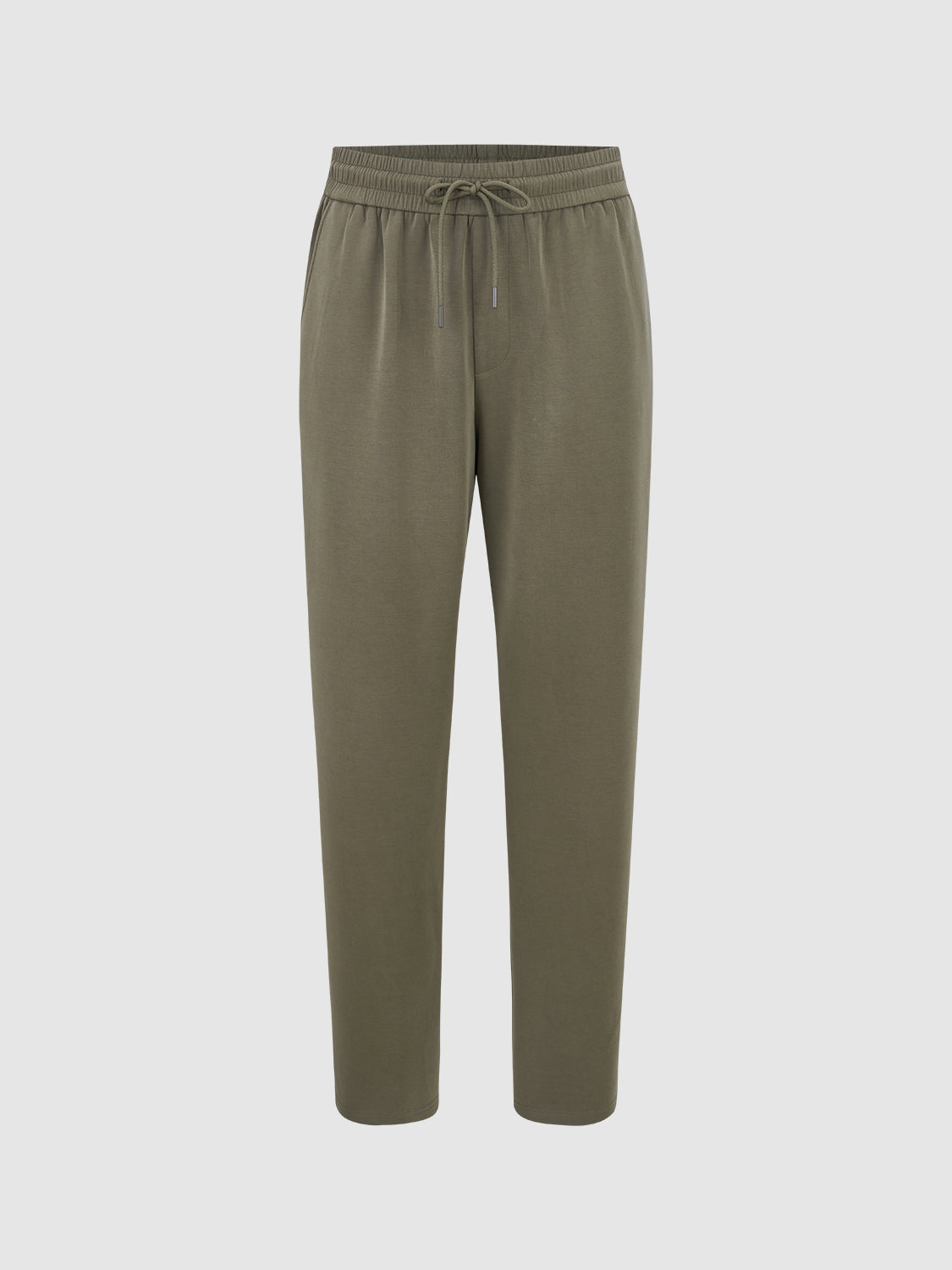 Drawstring Waist Straight Pants