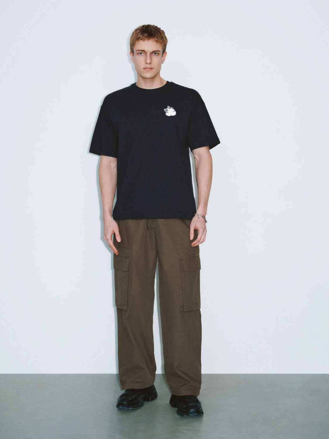 Flap Pocket Wide-Leg Pants