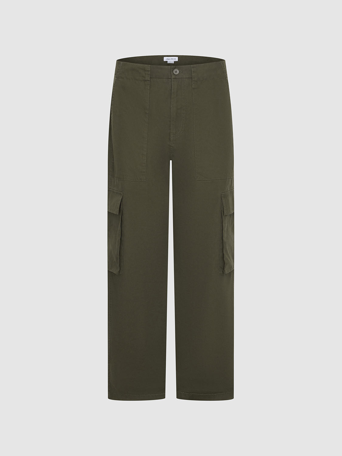 Flap Pocket Wide-Leg Pants