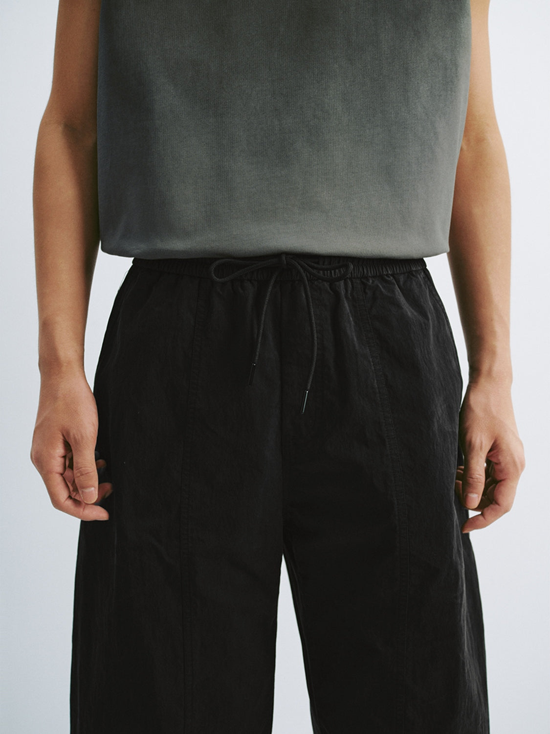 Curved-Leg Pants