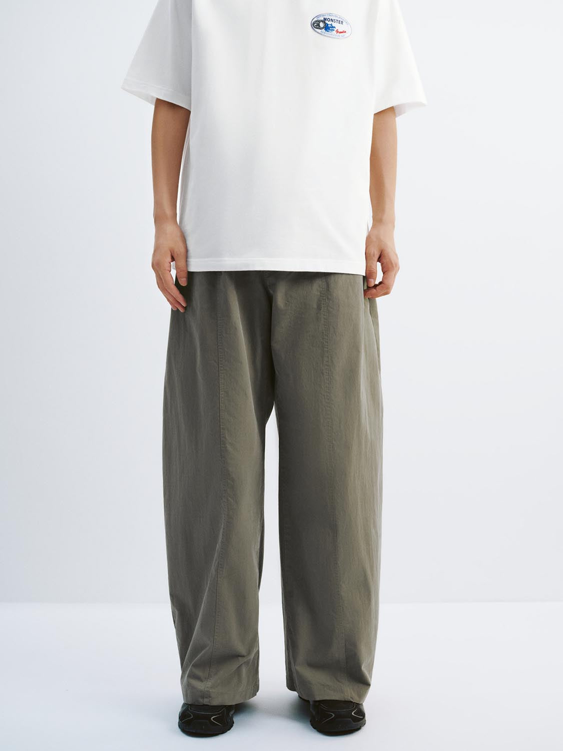 Curved-Leg Pants