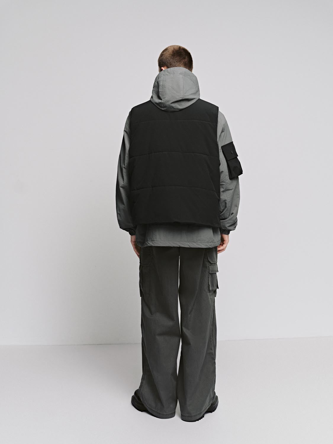 2 In 1 Contrast Padded Jackets