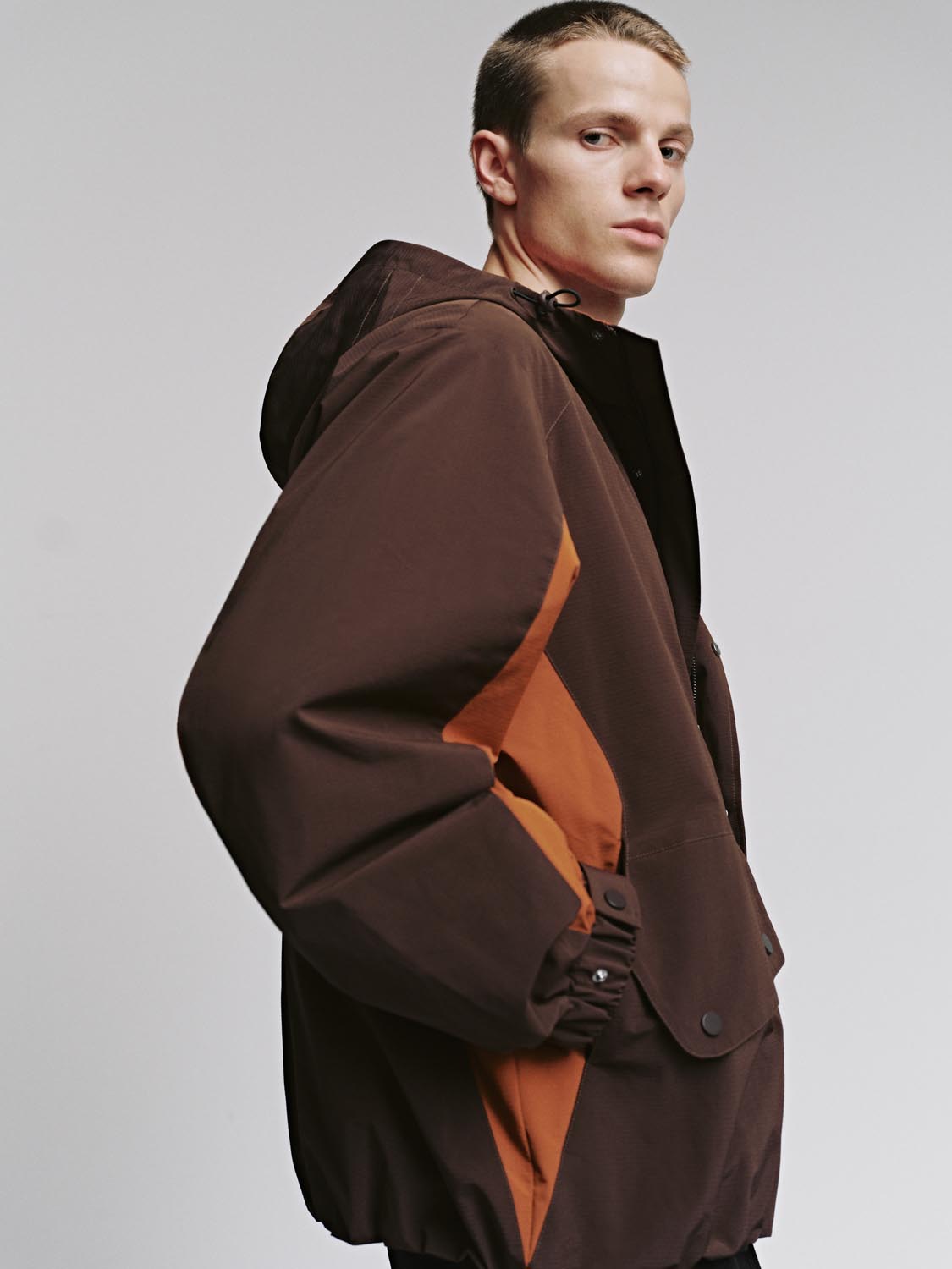 Contrast Button Up Jackets