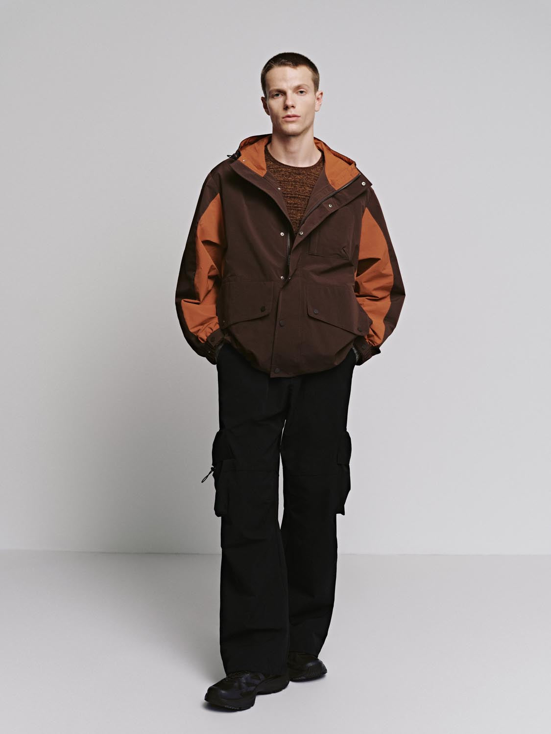 Contrast Button Up Jackets