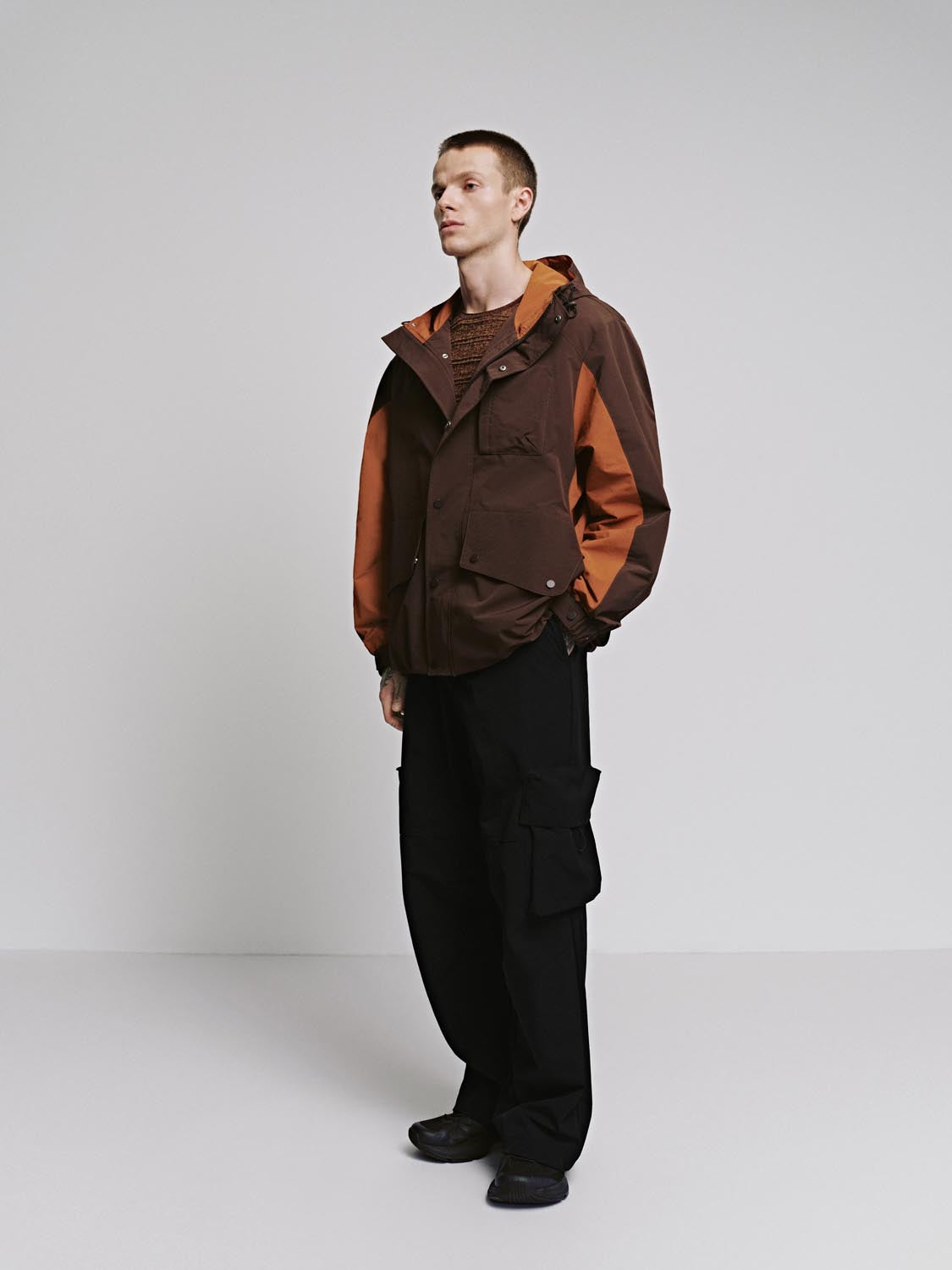 Contrast Button Up Jackets