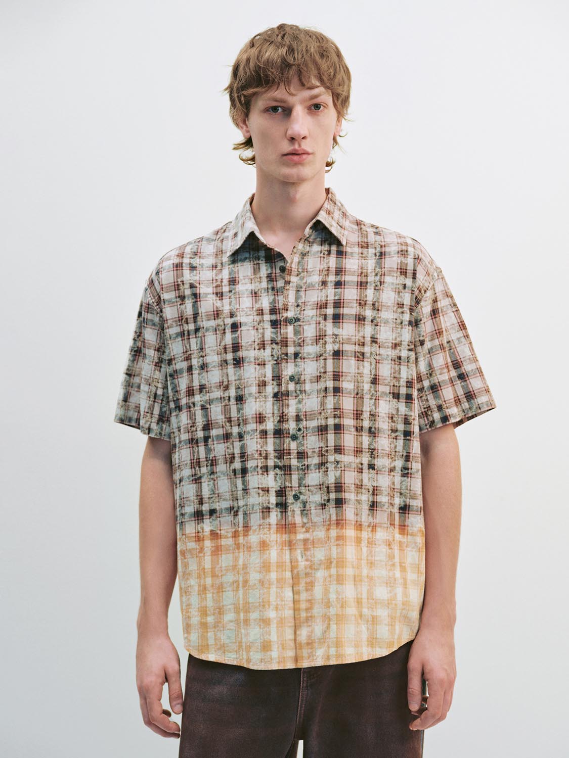 Color Block Short Sleeve Shirts