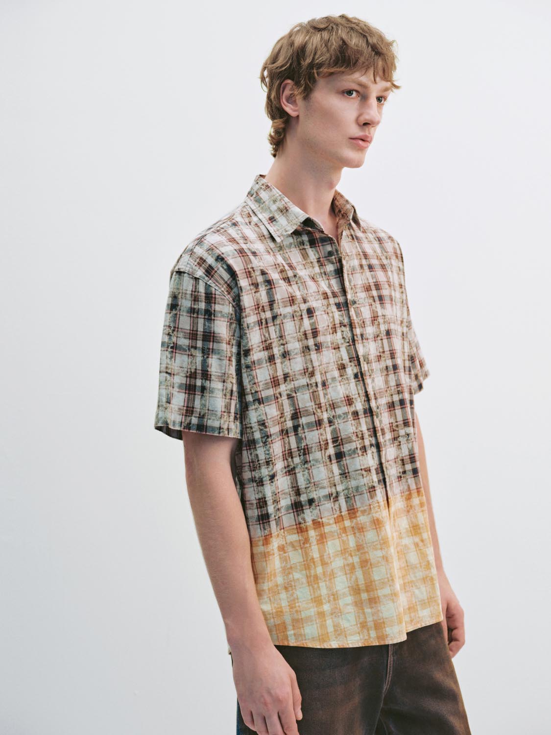 Color Block Short Sleeve Shirts