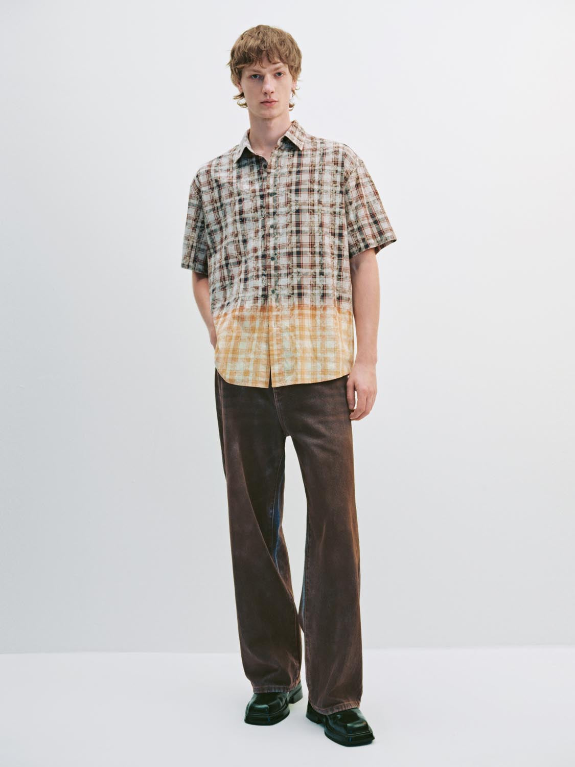 Color Block Short Sleeve Shirts