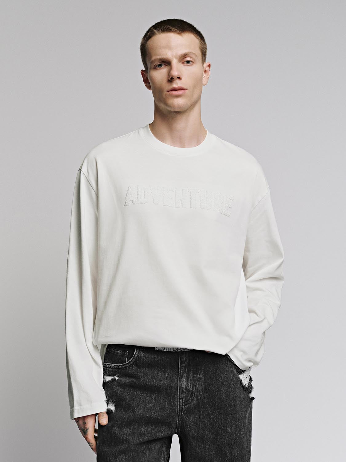 Long Sleeve Crew Neck Printed T-Shirts