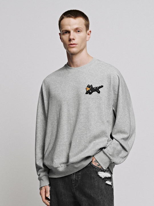 Graphic Contrast Sweatshirts