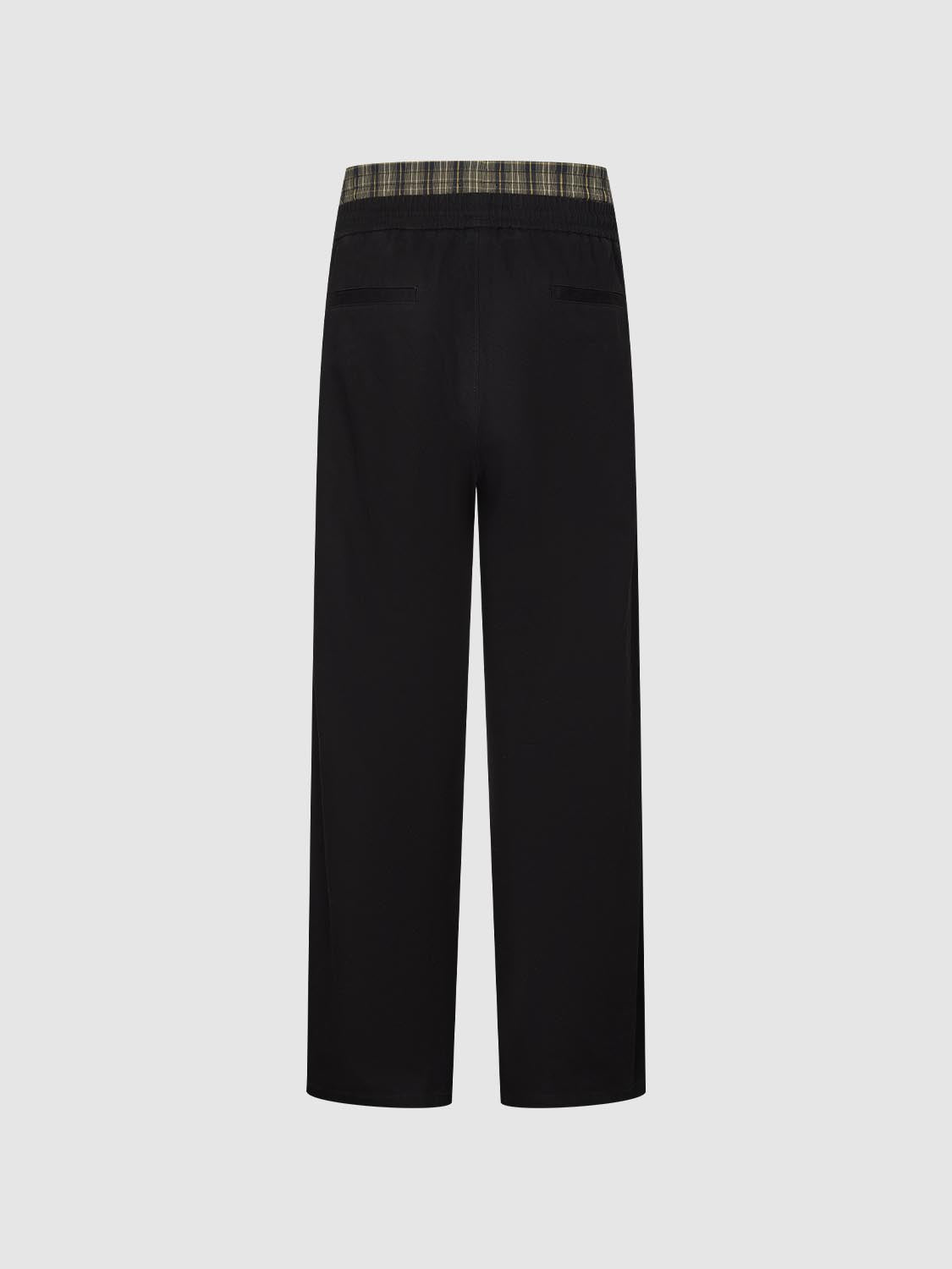 Layered-Design Wide-Leg Pants