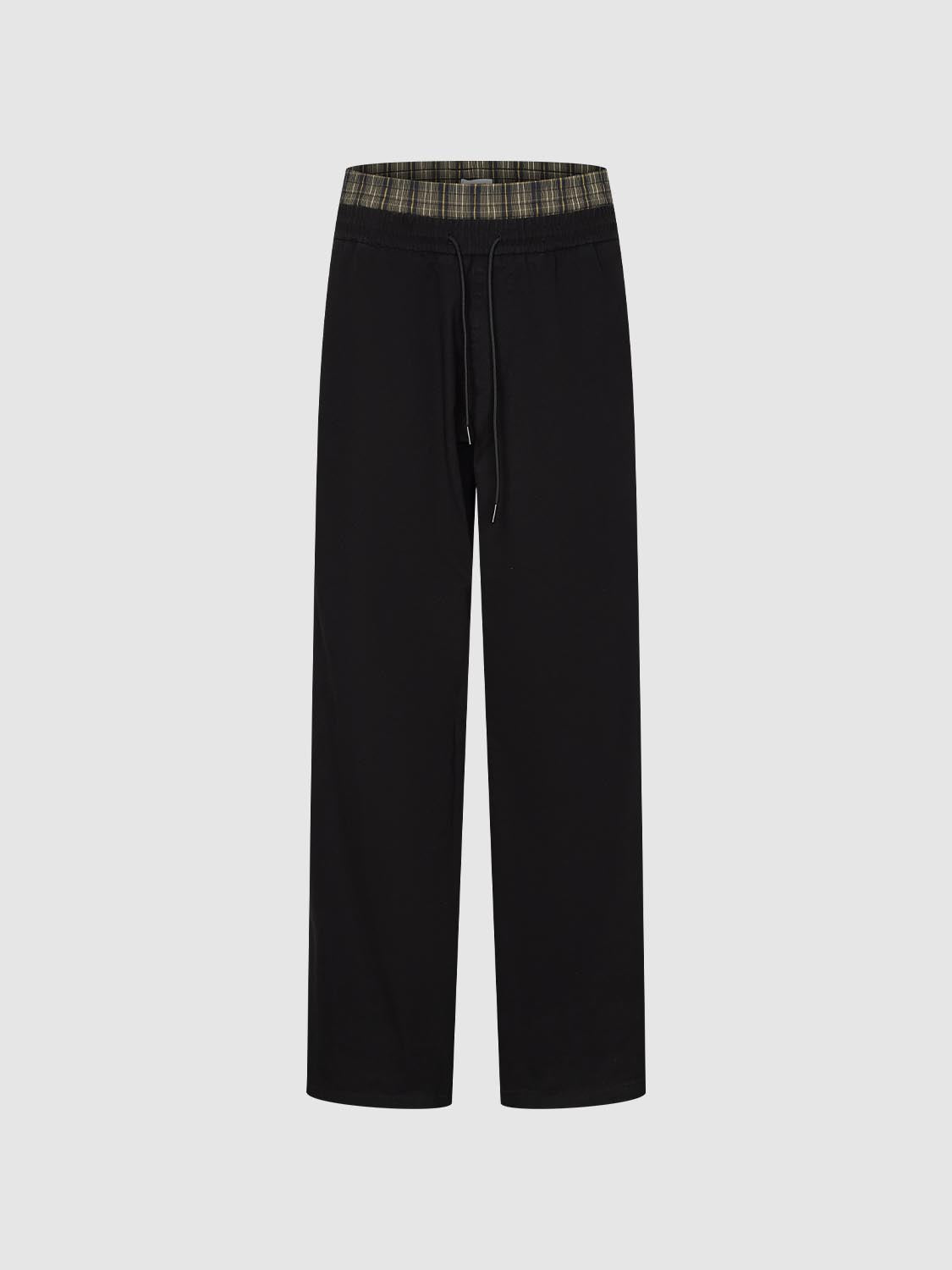 Layered-Design Wide-Leg Pants