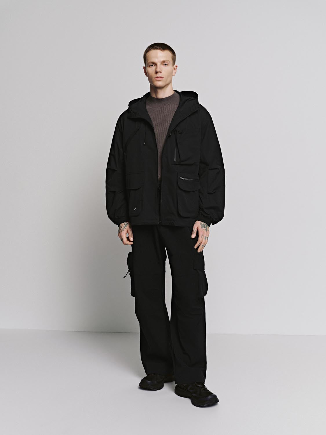 Drawstring Flat Pockets Cargo Pants
