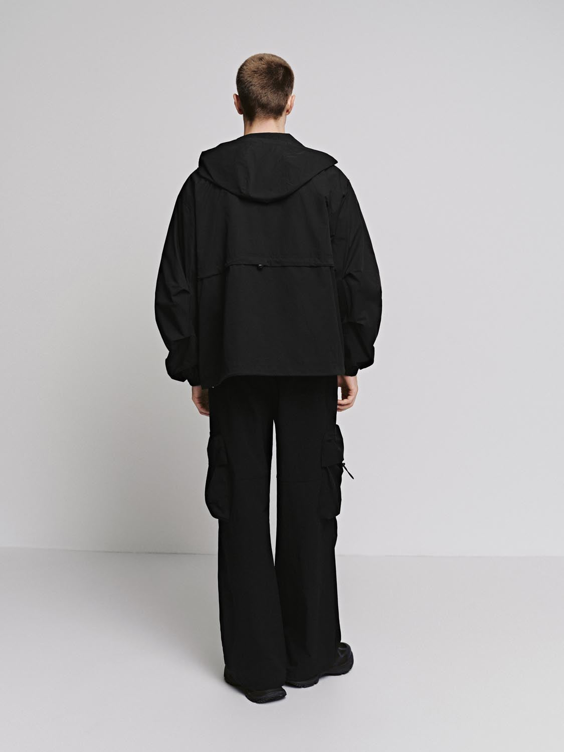 Drawstring Flat Pockets Cargo Pants