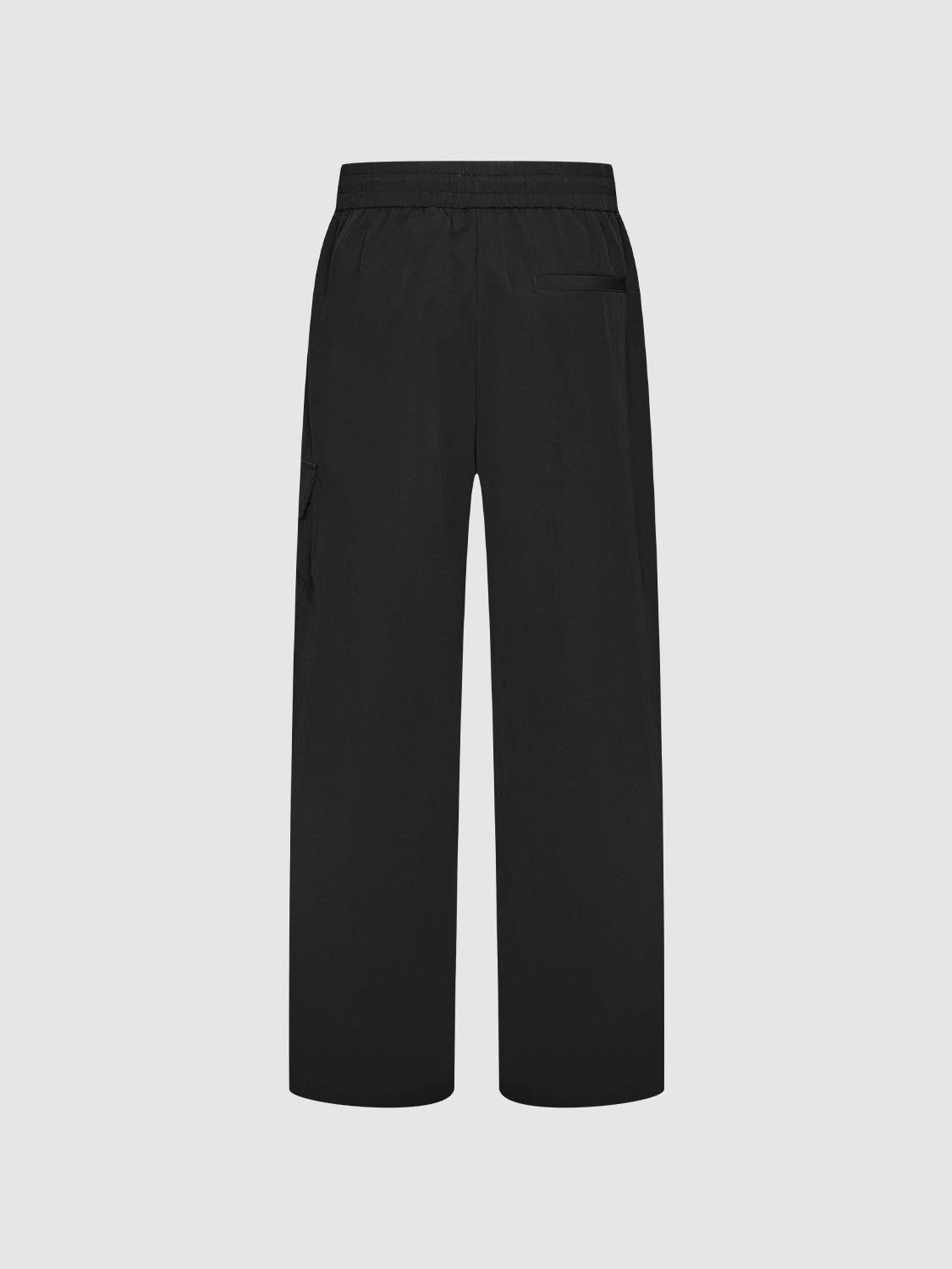 Drawstring Pull On Cinched Cargo Pants