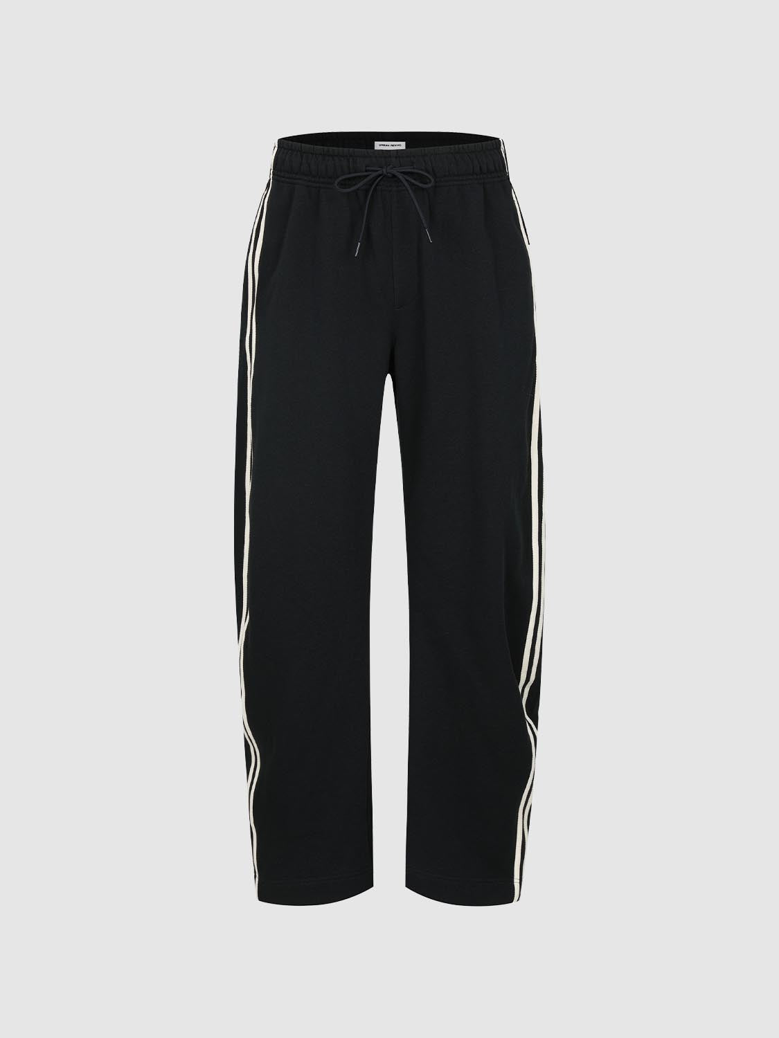 Pull On Drawstring Side Stripe Pants
