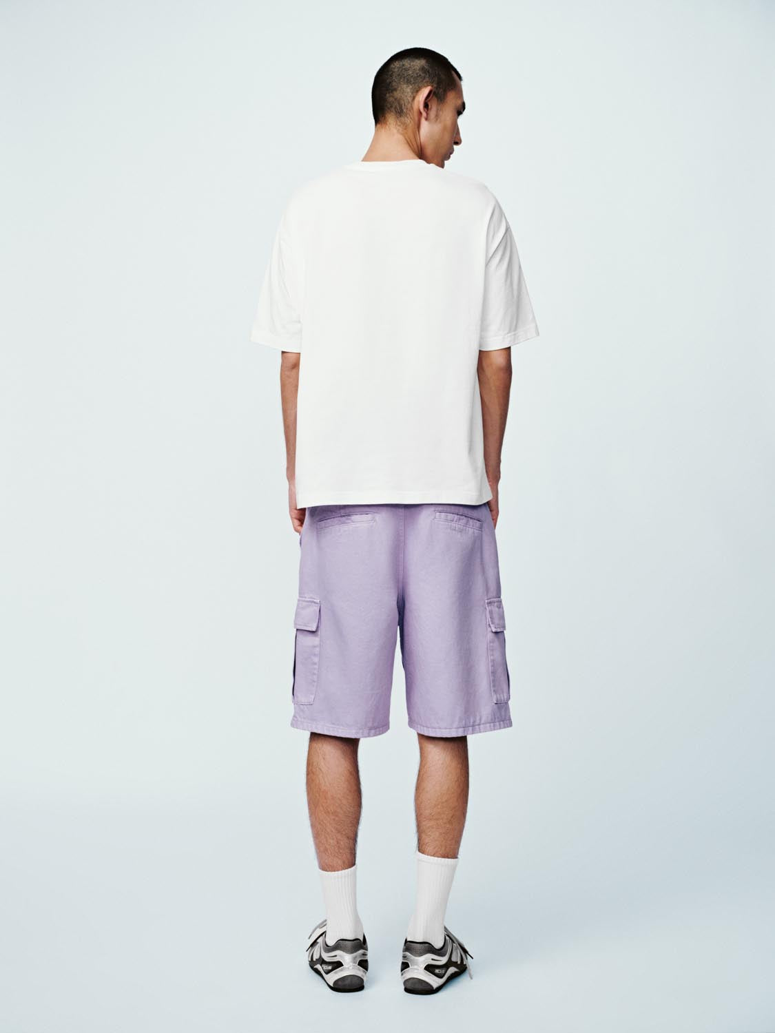 Flap Pockets Denim Shorts