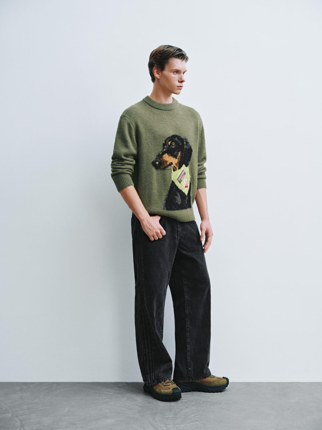 Embroidered Long Sleeve Knitted T-Shirts