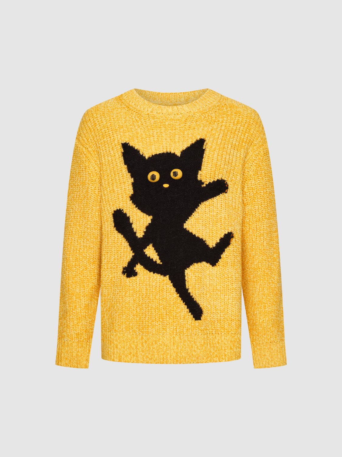 Intarsia Long Sleeve Knitted T-Shirts