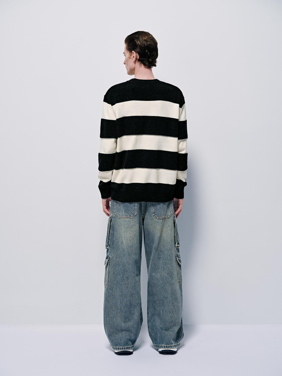 Striped Long Sleeve Knitted T-Shirts