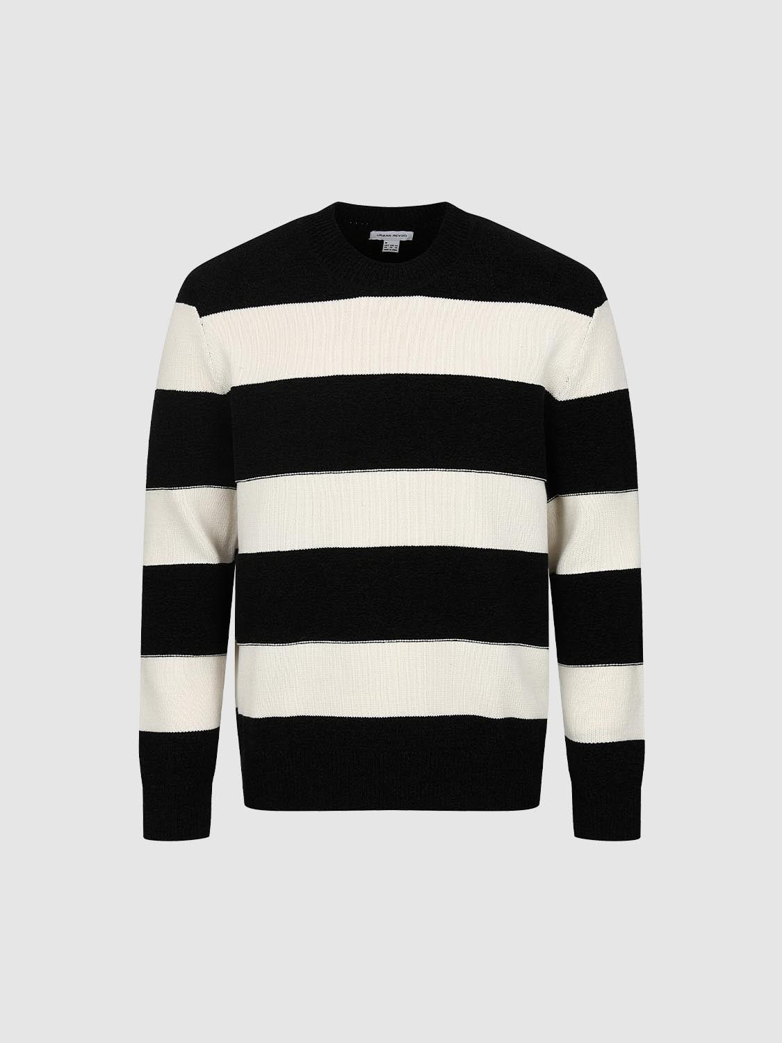 Striped Long Sleeve Knitted T-Shirts