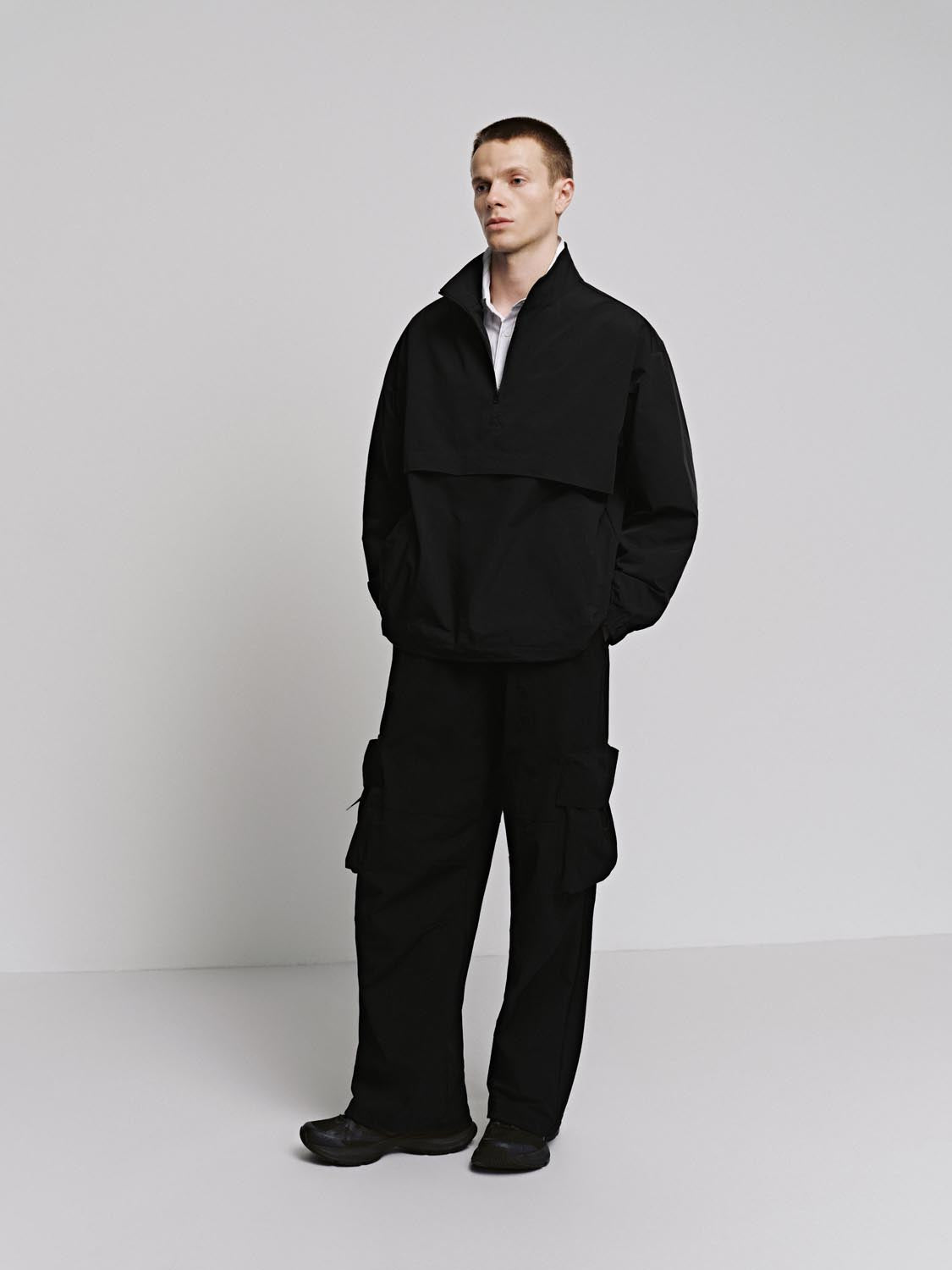 Stand Collar Overhead Shirts