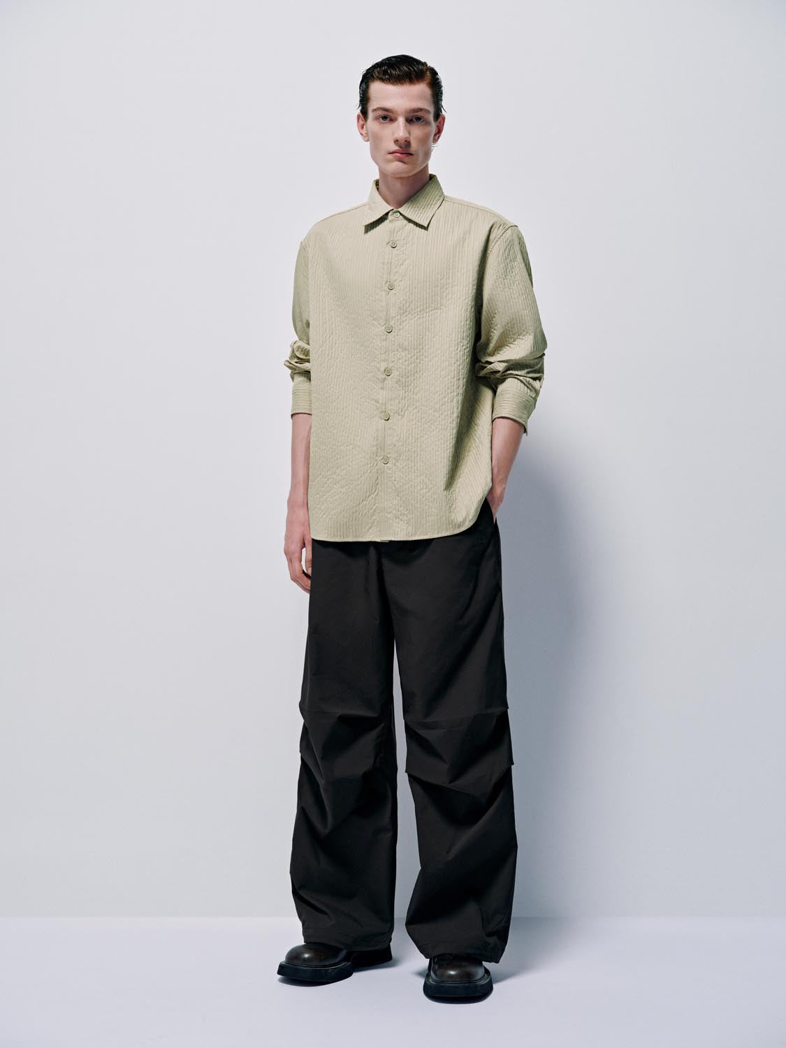 Loose Fit Crinkle Shirts