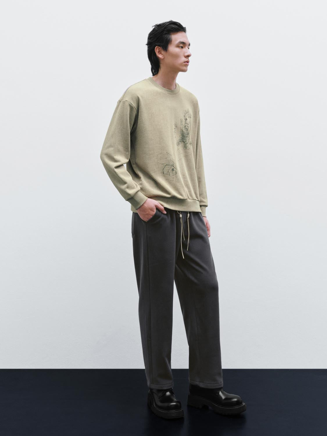 Pull On Straight Leg Pants