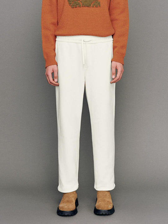 Drawstring Pull On Straight Leg Pants