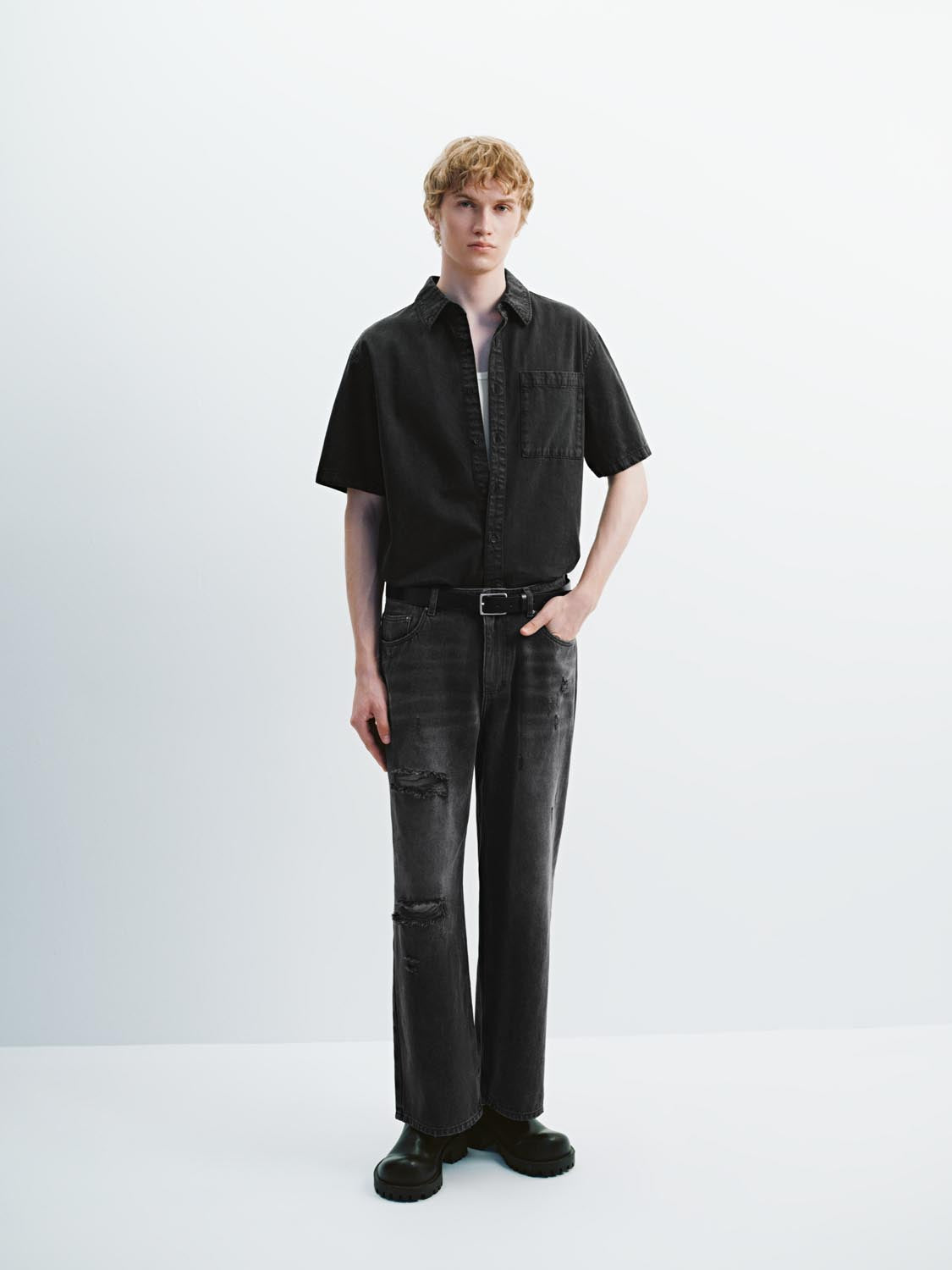 Denim Short Sleeve Shirts